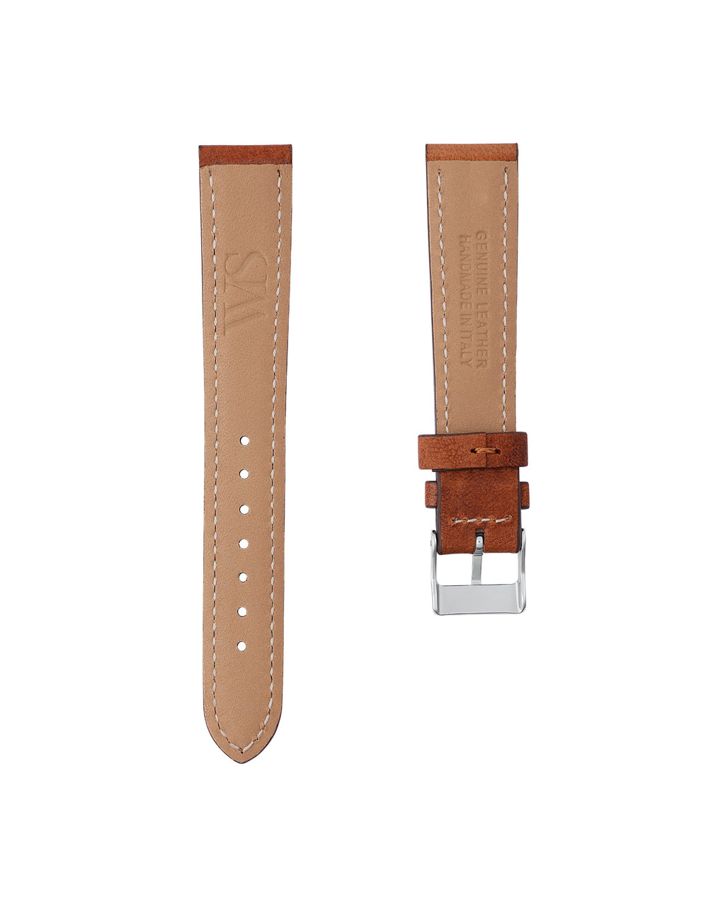 Woodland Brown Italian Calf Leather Watch Strap 18mm