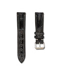 Obsidian Vein Black Alligator Leather Watch Strap 22mm