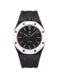 Rubber Strap & Case For AP x Swatch Royal Pop Rubber Strap - Tuxedo Black