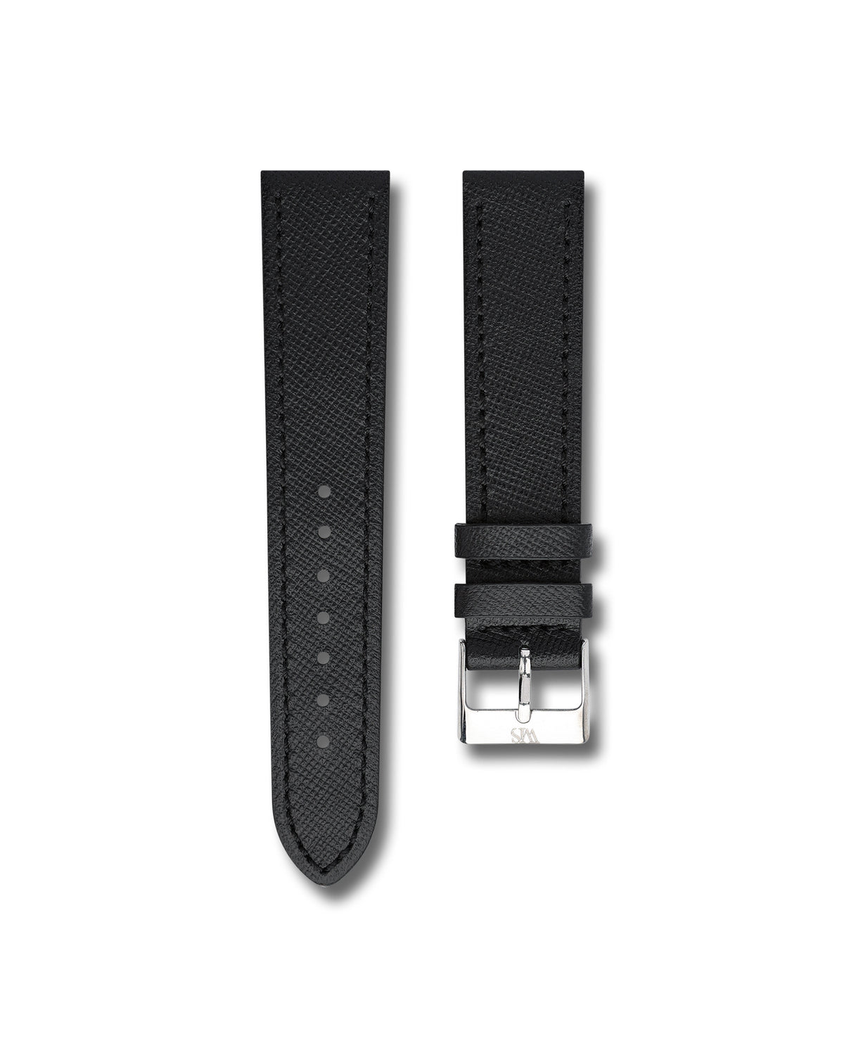 Tuxedo Black Saffiano Leather Watch Strap 18mm