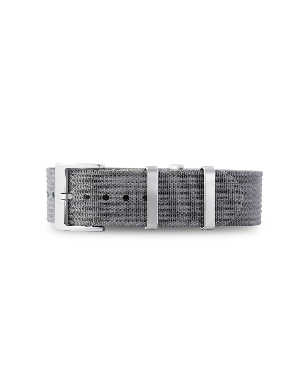 Charcoal Grey Woven Nylon Strap 19mm