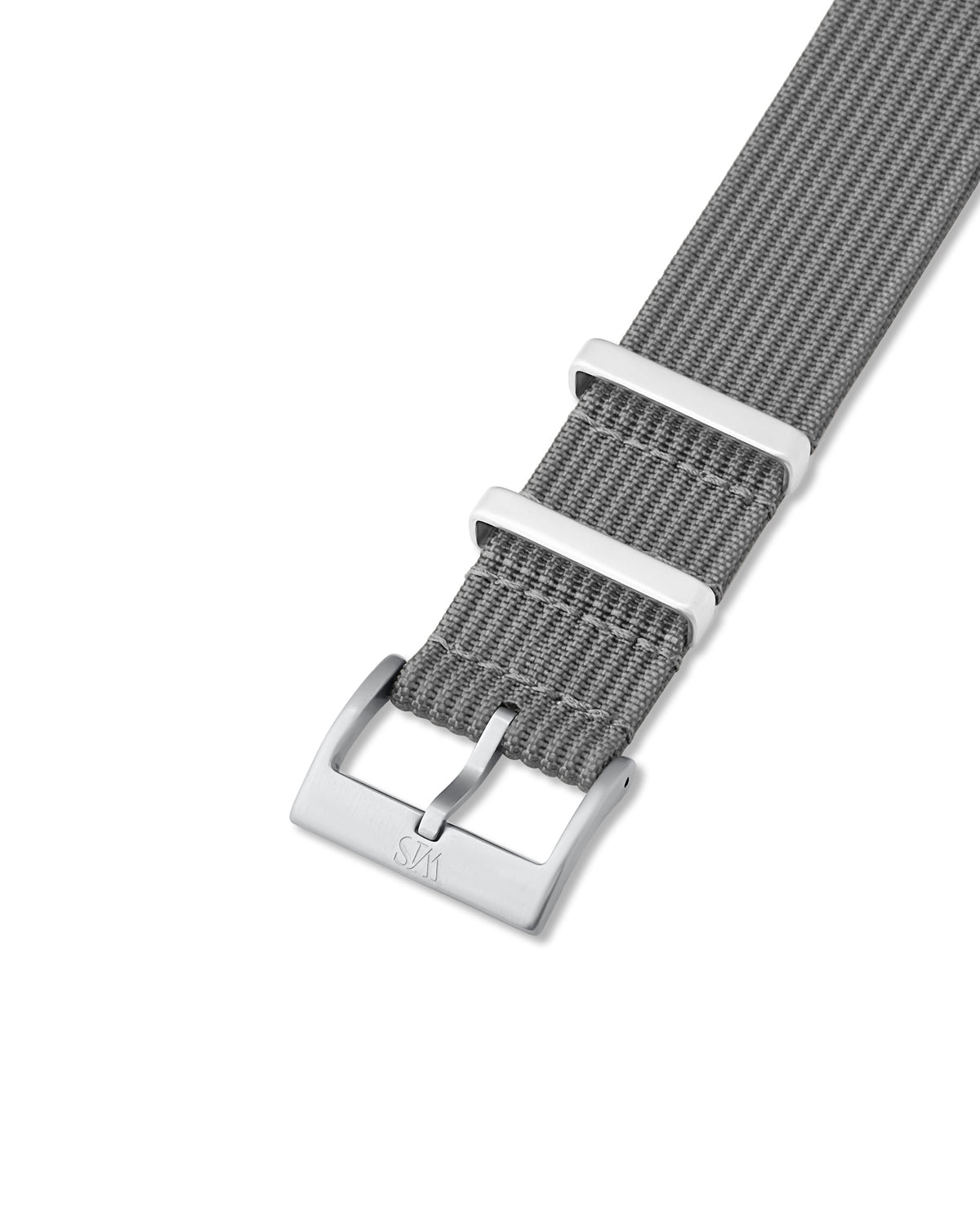 Charcoal Grey Woven Nylon Strap 19mm
