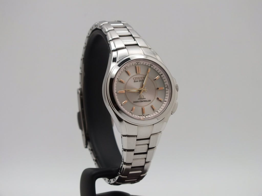Citizen Attesa H330 Eco-Drive Pink Dial Titanium Women’s Watch