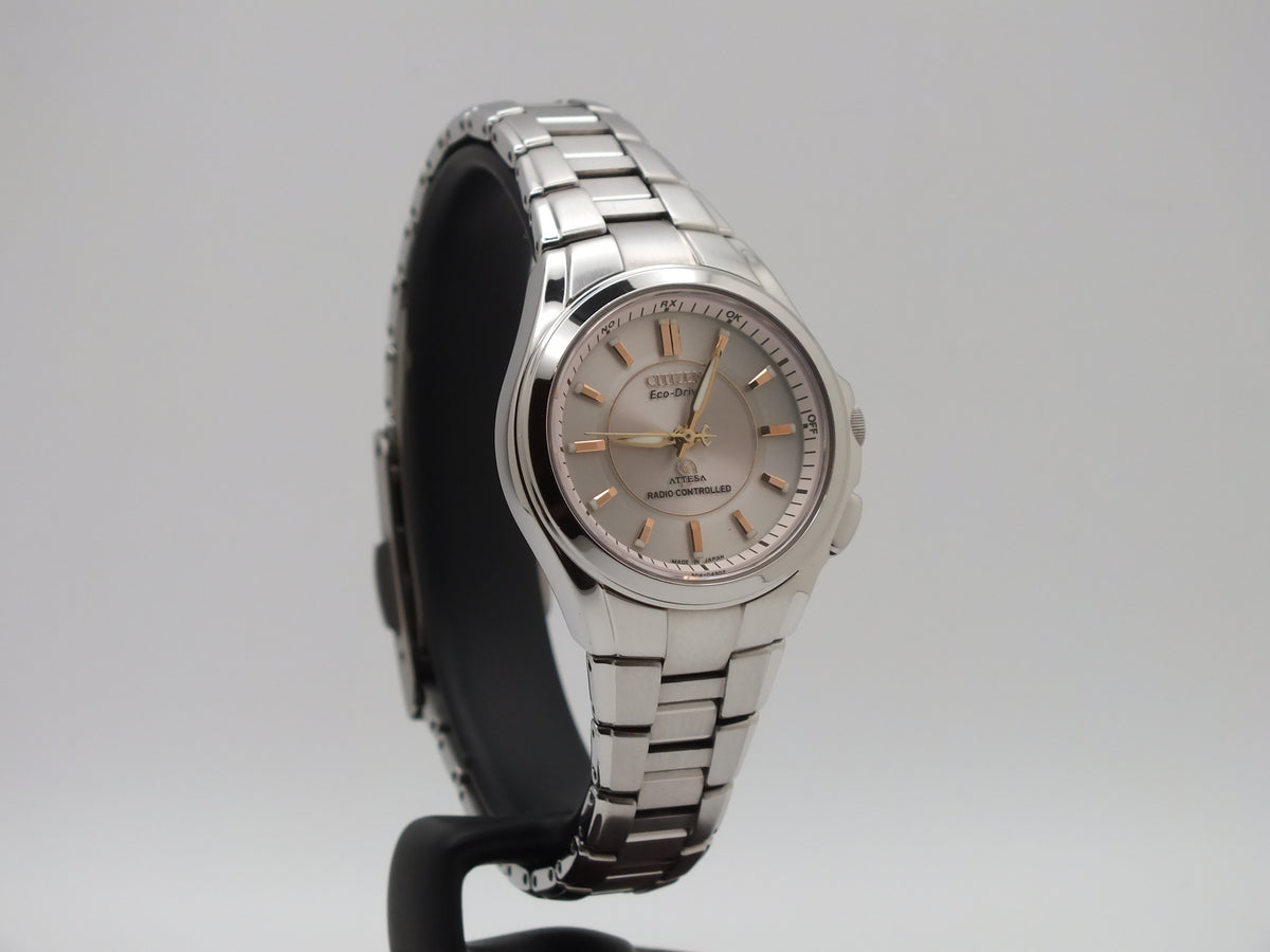 Citizen Attesa H330 Eco-Drive Pink Dial Titanium Women’s Watch
