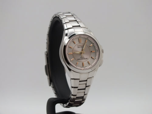 Citizen Attesa H330 Eco-Drive Pink Dial Titanium Women’s Watch