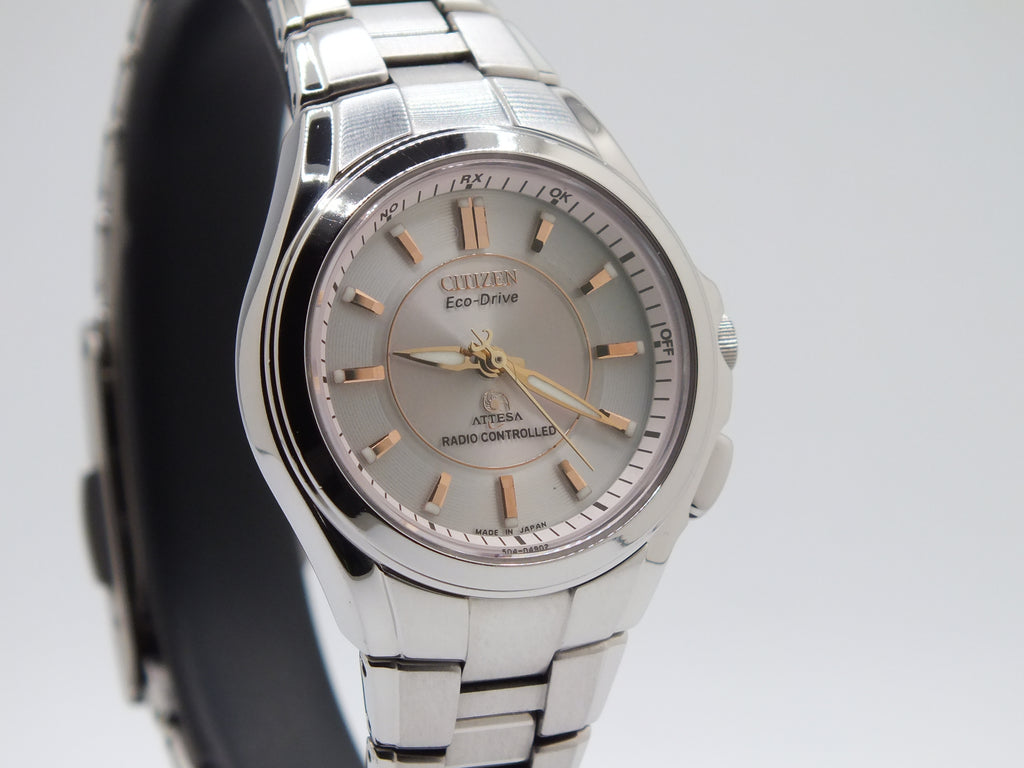 Citizen Attesa H330 Eco-Drive Pink Dial Titanium Women’s Watch