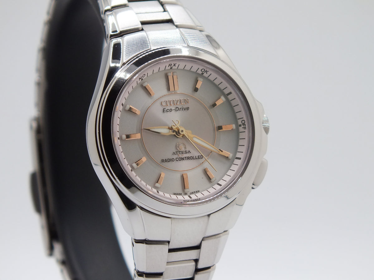 Citizen Attesa H330 Eco-Drive Pink Dial Titanium Women’s Watch