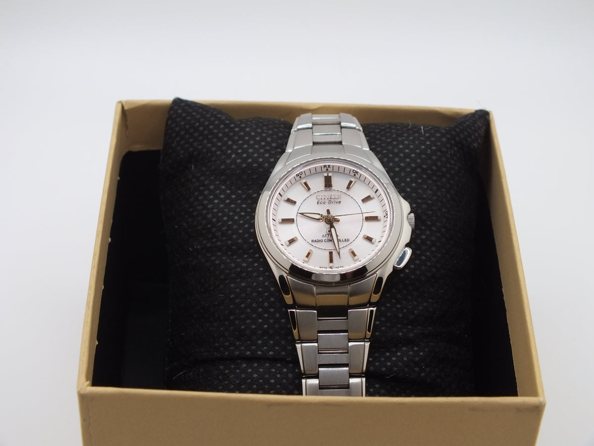 Citizen Attesa H330 Eco-Drive Pink Dial Titanium Women’s Watch