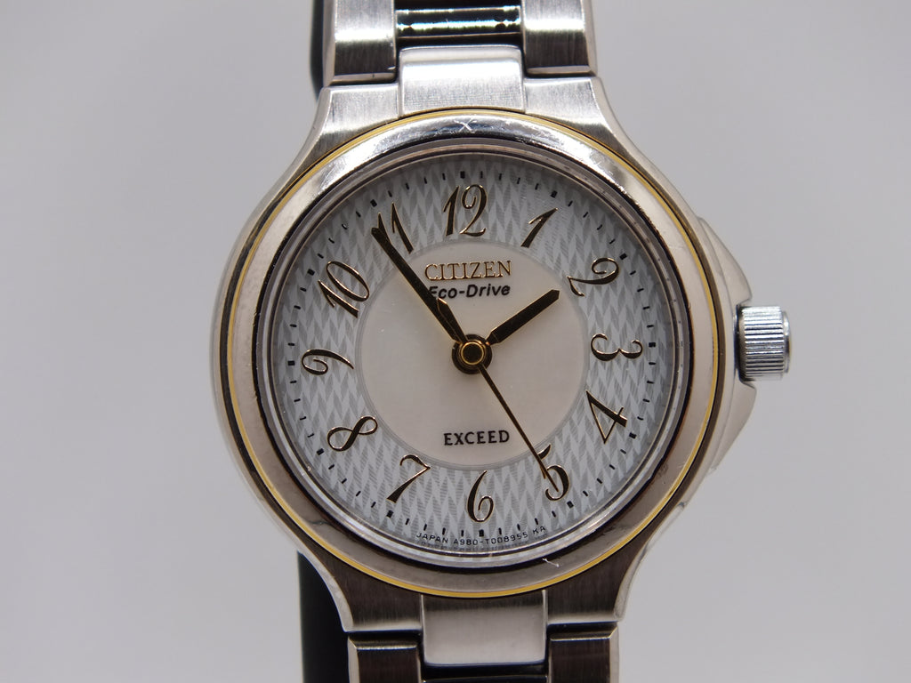 Citizen Exceed A980 Eco-Drive Women’s Two-Tone Watch - New Cell