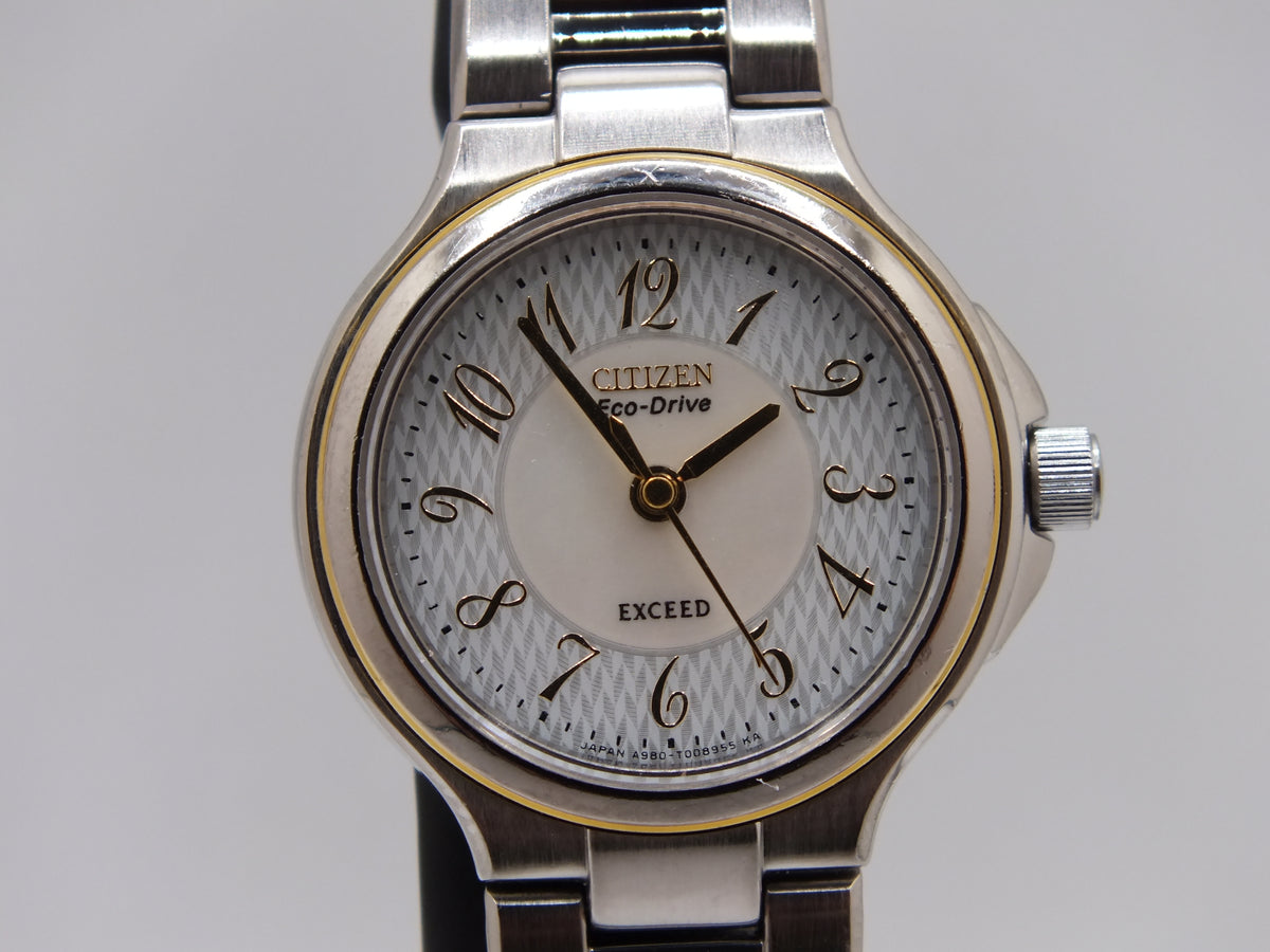 Citizen Exceed A980 Eco-Drive Women’s Two-Tone Watch - New Cell