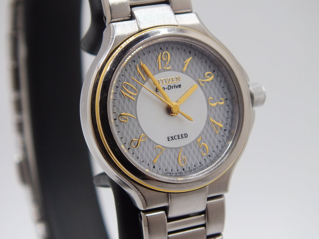 Citizen Exceed A980 Eco-Drive Women’s Two-Tone Watch - New Cell