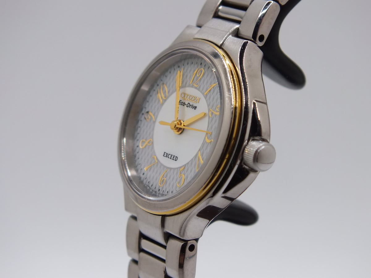 Citizen Exceed A980 Eco-Drive Women’s Two-Tone Watch - New Cell