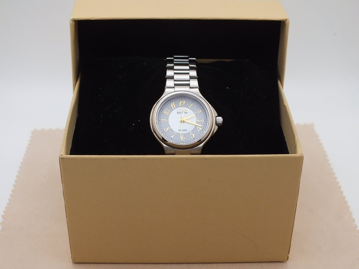 Citizen Exceed A980 Eco-Drive Women’s Two-Tone Watch - New Cell