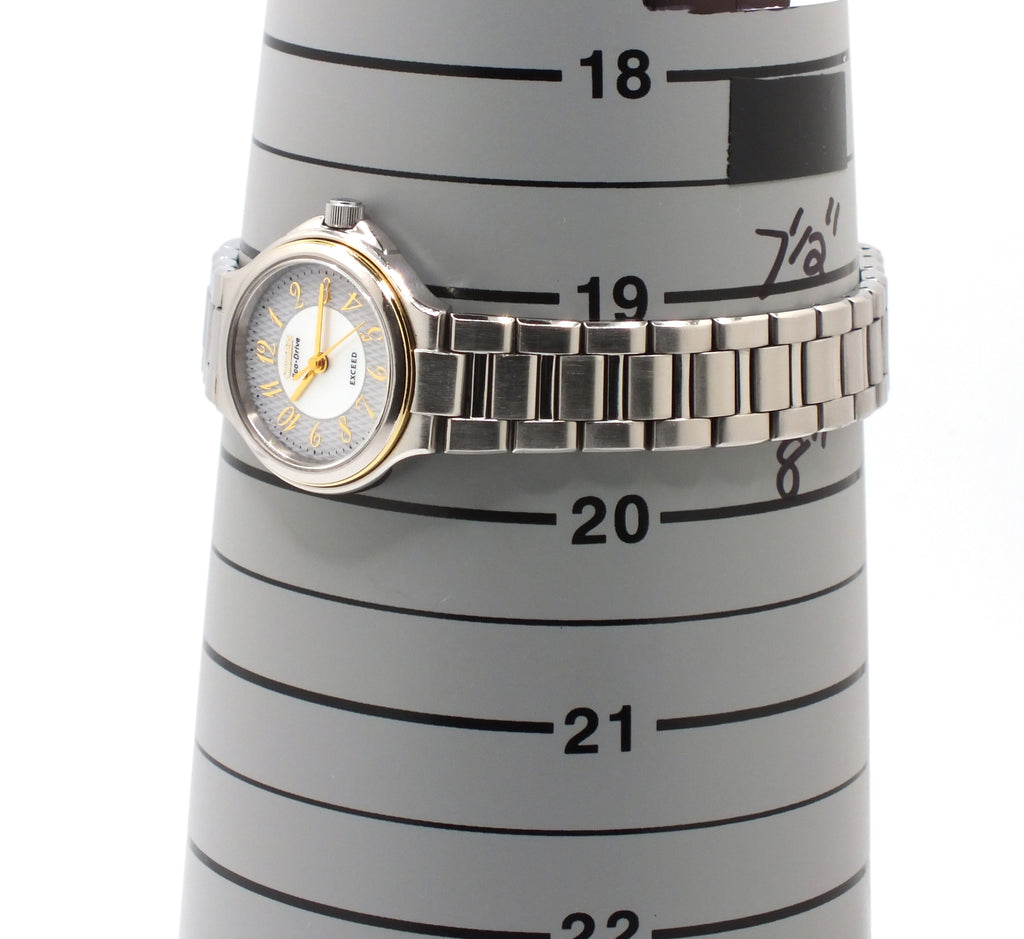 Pre-Owned Citizen Exceed Eco-Drive Women's Two-Tone Watch A980