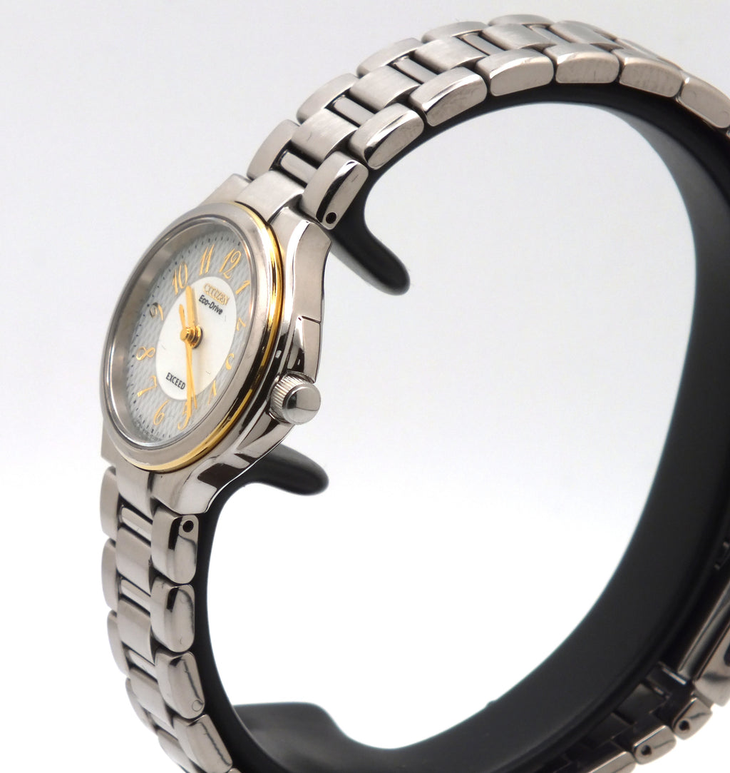 Pre-Owned Citizen Exceed Eco-Drive Women's Two-Tone Watch A980