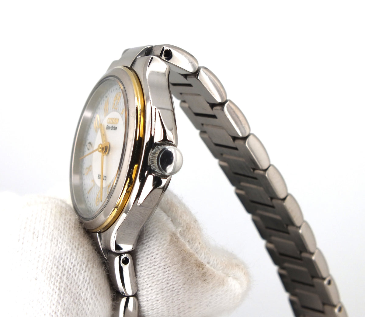 Pre-Owned Citizen Exceed Eco-Drive Women's Two-Tone Watch A980