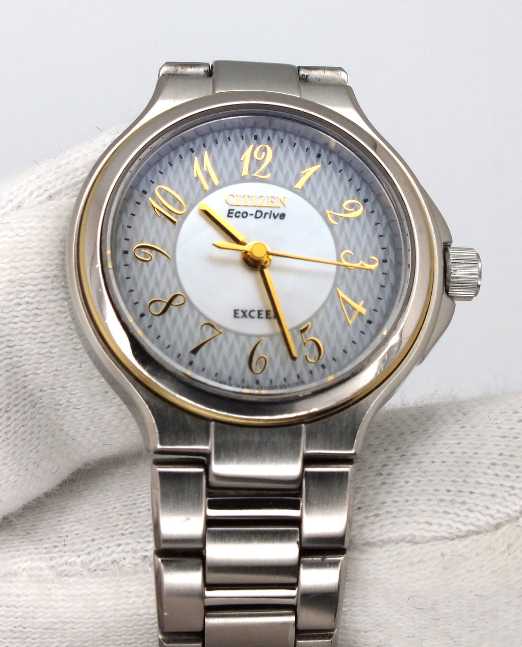 Pre-Owned Citizen Exceed Eco-Drive Women's Two-Tone Watch A980