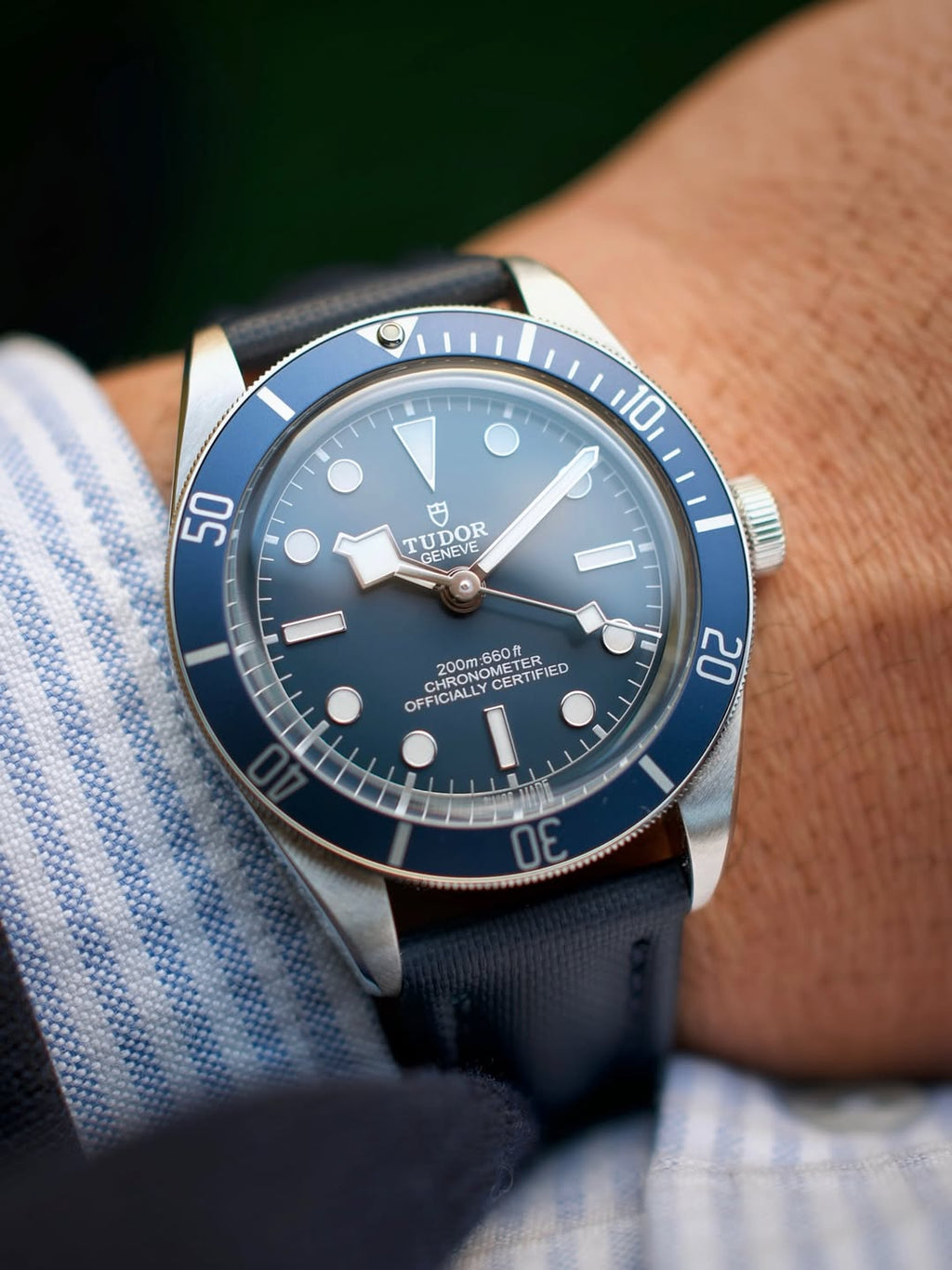 Midnight Blue Sailcloth Strap 18mm