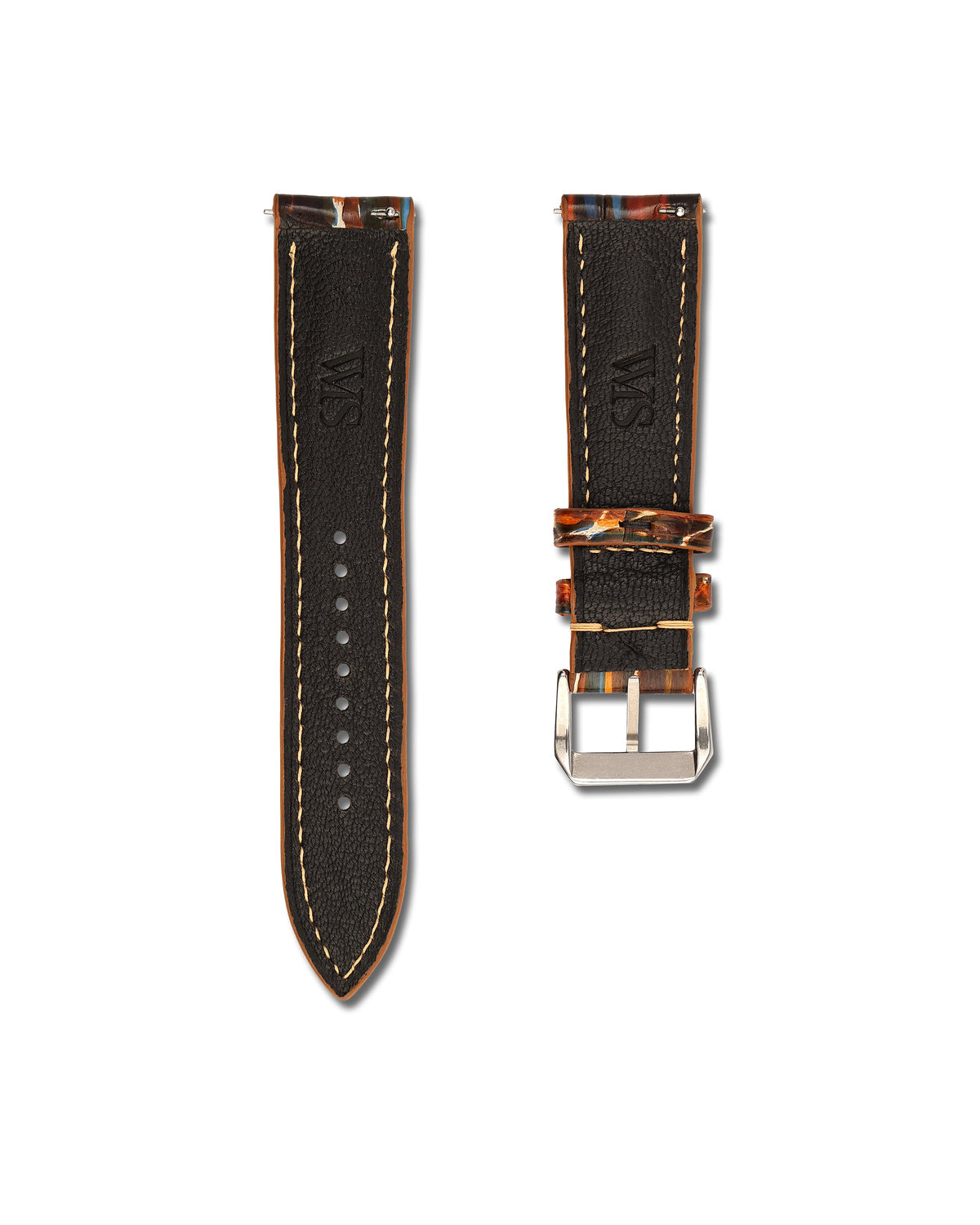 Picasso Patina Alligator Leather Watch Strap 19mm