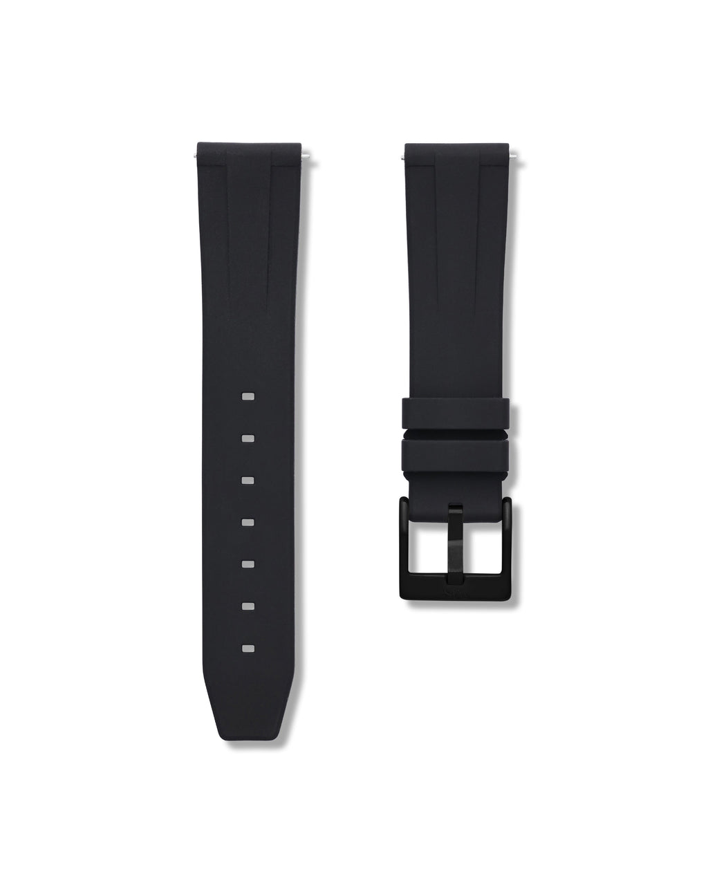 Tuxedo Black Quick Release Rubber Strap 19mm