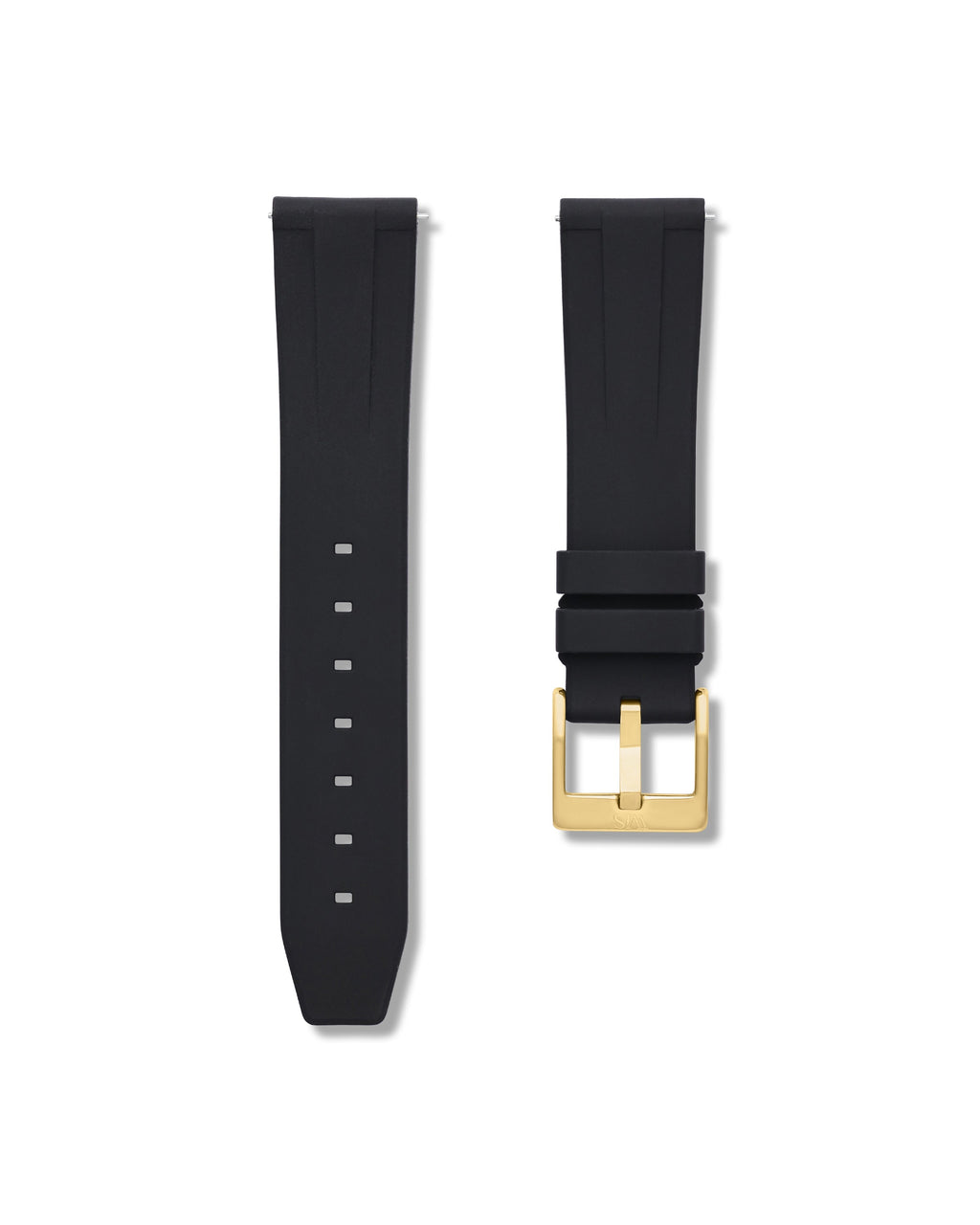 Tuxedo Black Quick Release Rubber Strap 19mm