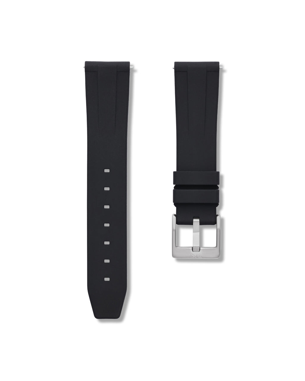 Tuxedo Black Quick Release Rubber Strap 18mm