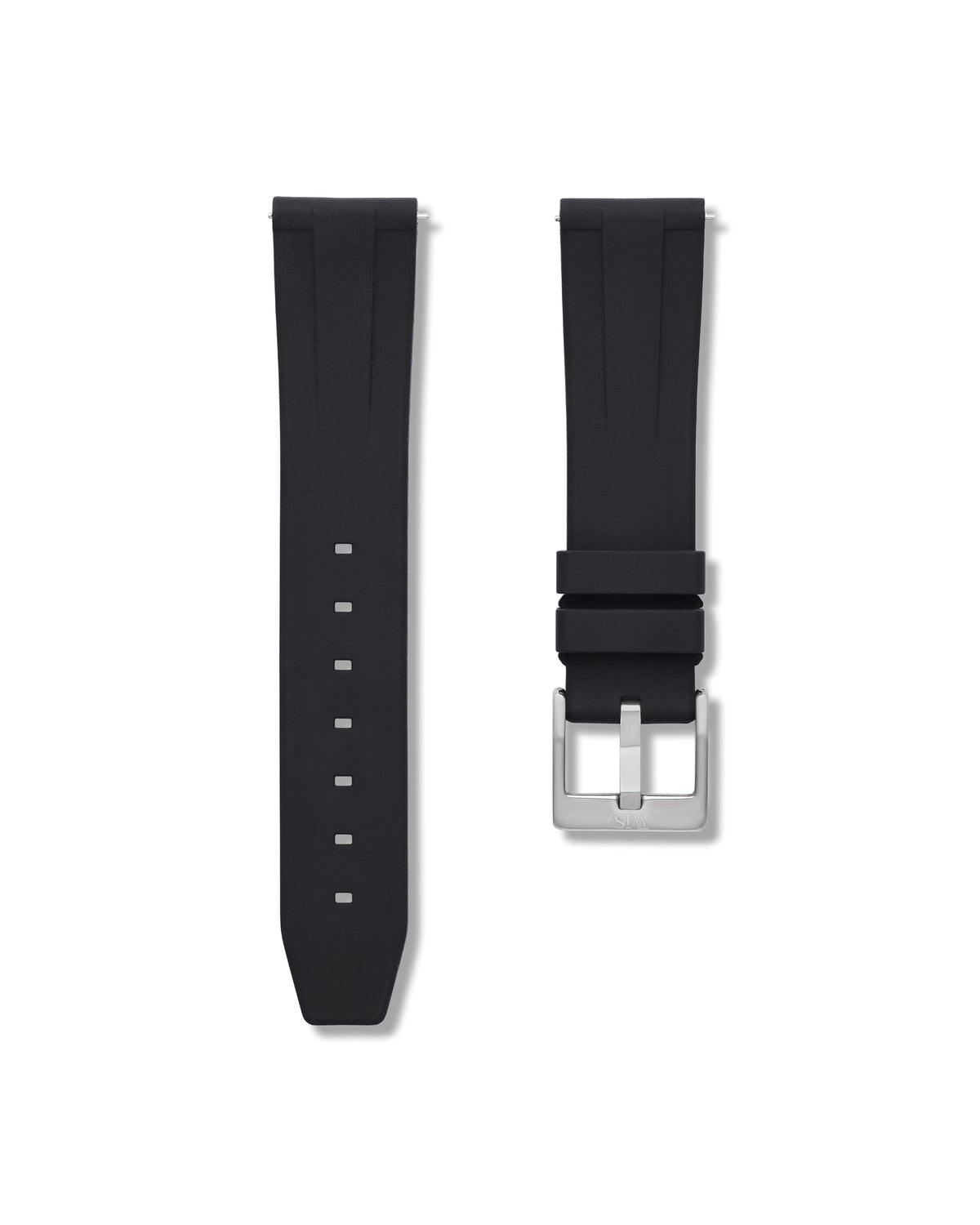Tuxedo Black Quick Release Rubber Strap 18mm