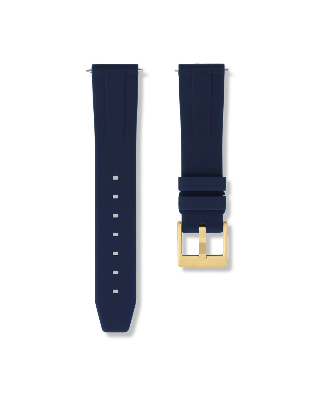 Marine Blue Quick Release Rubber Strap 19mm