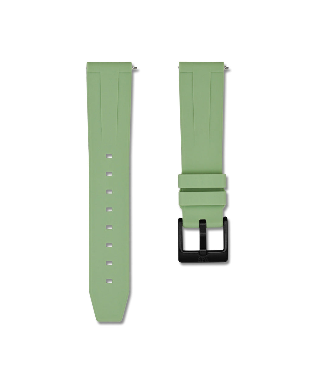Sage Green Quick Release Rubber Strap 18mm