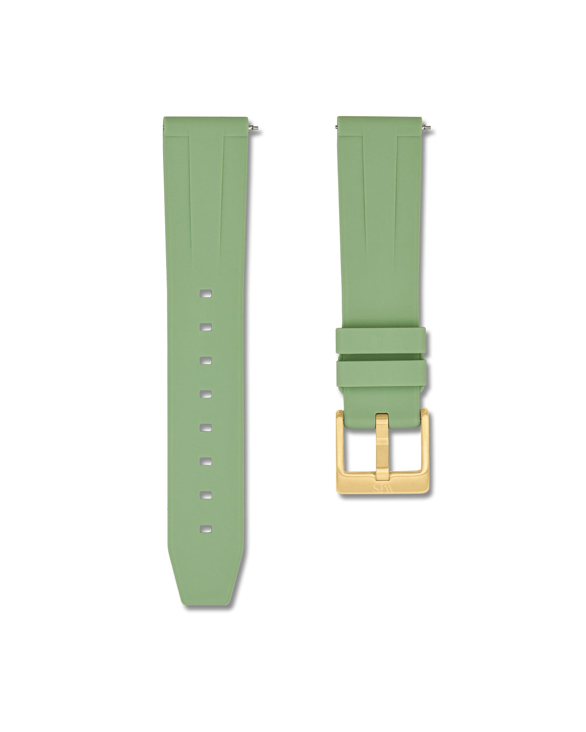 Sage Green Quick Release Rubber Strap 18mm