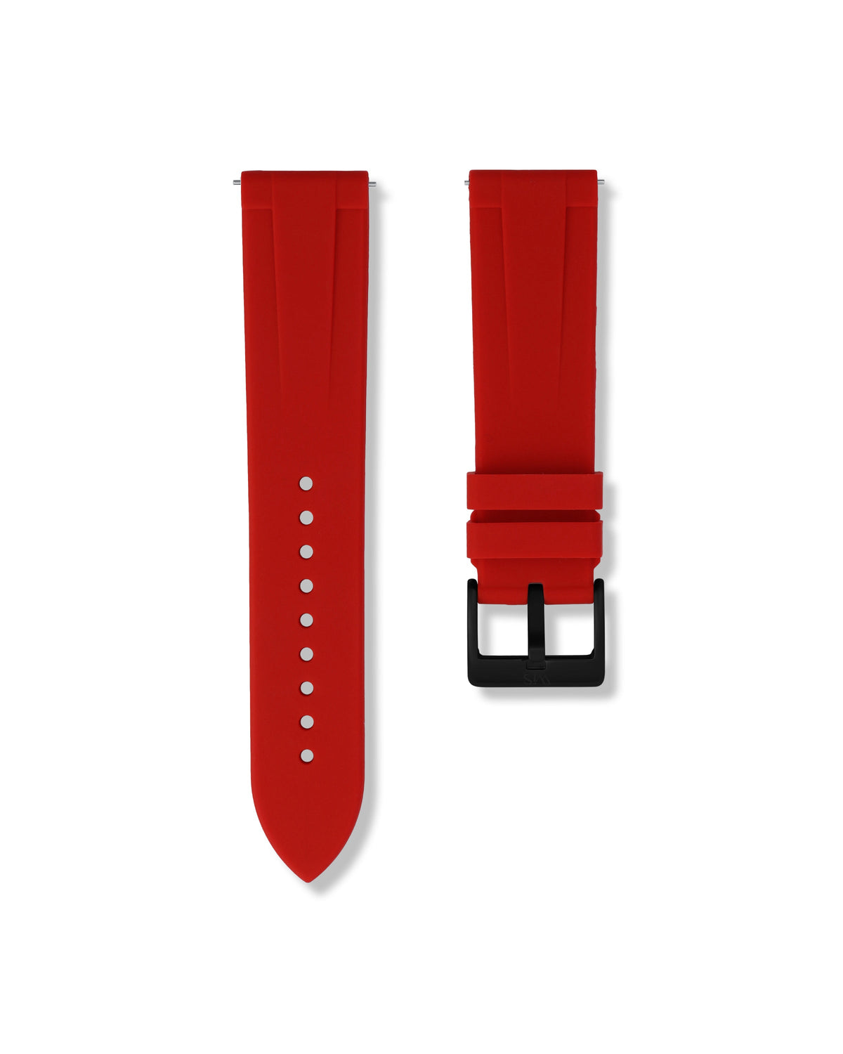 Scarlet Red Quick Release Rubber Strap 18mm