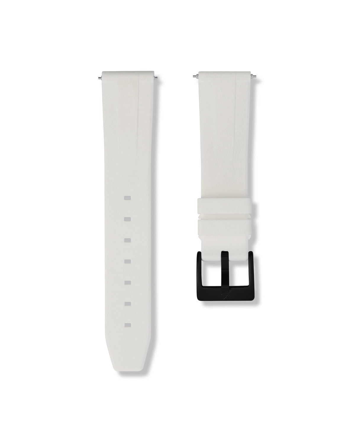 Polar White Quick Release Rubber Strap 18mm