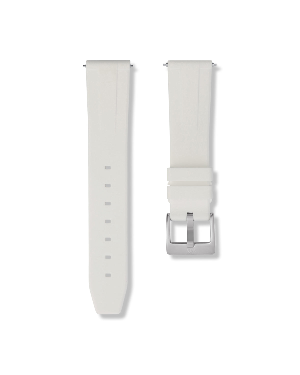 Polar White Quick Release Rubber Strap 18mm