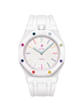 Rubber Strap & Case For AP x Swatch Royal Pop Rubber Strap - Polar White