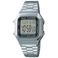 Casio Men's Vintage Digital Watch with Silver Band - A-178WA-1