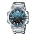 Casio Men’s Blue Dial Stainless Steel Analog Digital Watch - AMW-870DA-2A2VDF