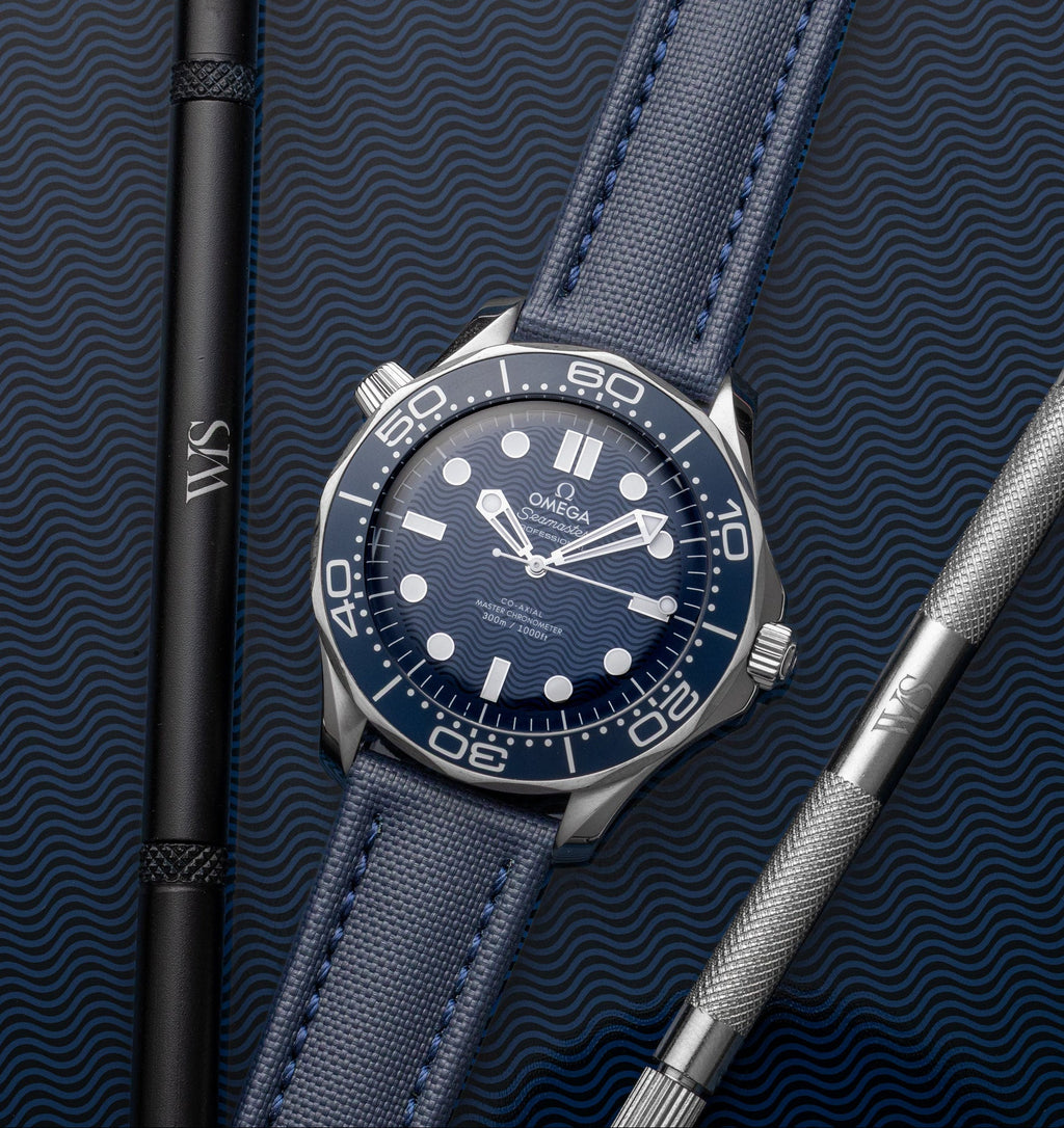 Midnight Blue Sailcloth Strap 18mm