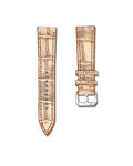 Desert Vein White Alligator Leather Watch Strap 18mm