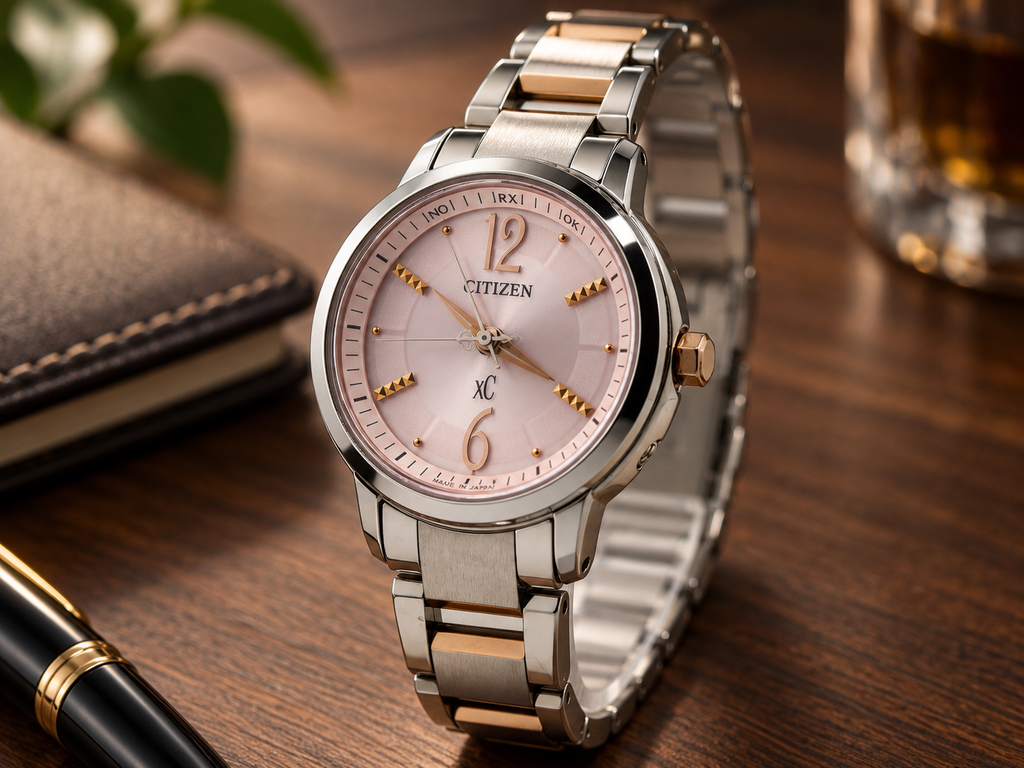 Citizen xC Eco-Drive Radio Controlled Pink Dial Ladies