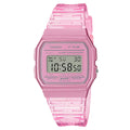 Casio Men's Transparent Pink Digital Watch - F-91WS-4CF