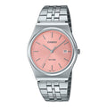 Casio MenÕs Stainless Steel Watch with Pink Dial - MTP-B145D-4AVDF
