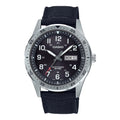 Casio Men’s Black Dial Solar Stainless Steel Fabric Watch - MTP-S120L-1AVCF