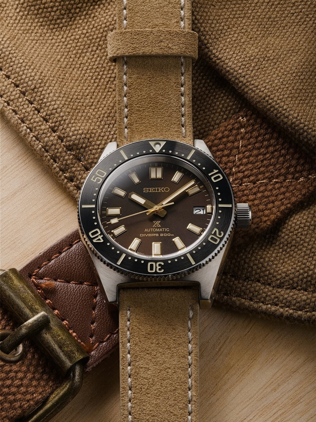 Sand Tan Suede Leather Watch Strap 22mm